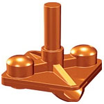 Two hole earth point Two hole earth point